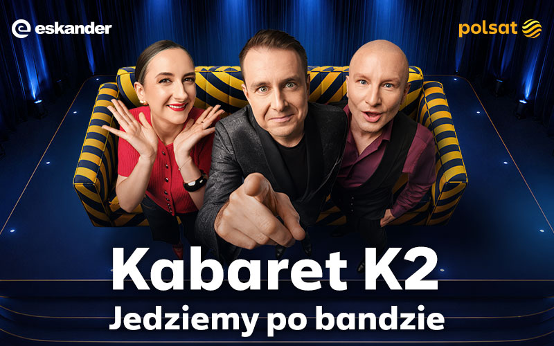 Kabaret K2 „Jedziemy po bandzie” – nagrania programu dla Polsatu. Kabaret K2 zaprasza na telewizyjne nagrania z udziałem publiczności w Warszawie.